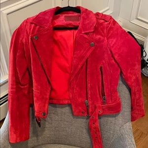 BlankNYC Red Suede Jacket